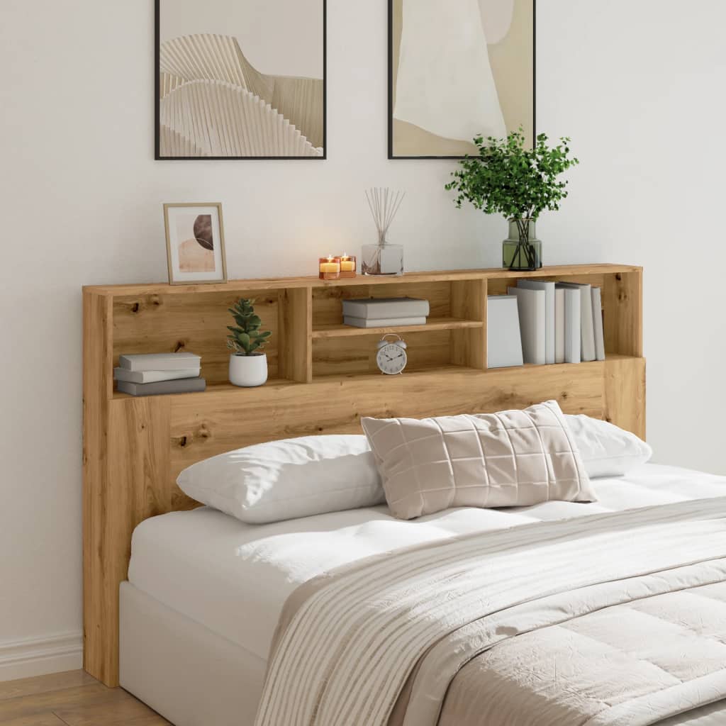 vidaXL Szafka z wezgłowiem Artisan Oak 180x19x103,5 cm Drewno konstrukcyjne