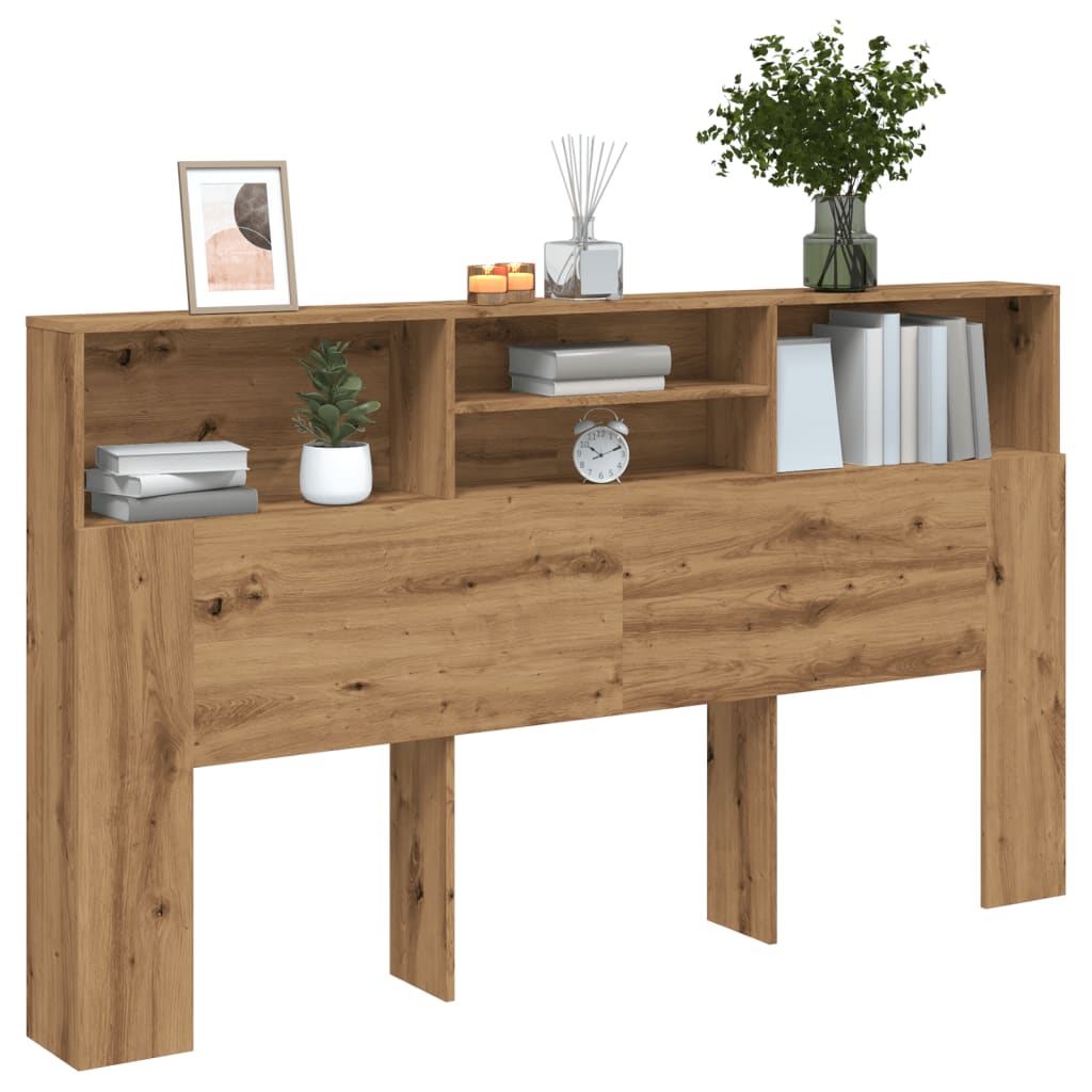 vidaXL Szafka z wezgłowiem Artisan Oak 180x19x103,5 cm Drewno konstrukcyjne