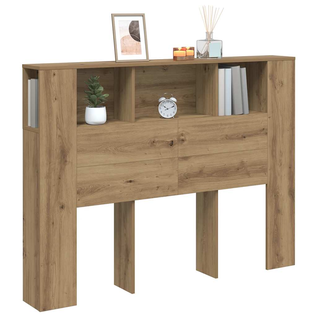 vidaXL Szafka z wezgłowiem Artisan Oak 140x18,5x102,5 cm Drewno konstrukcyjne