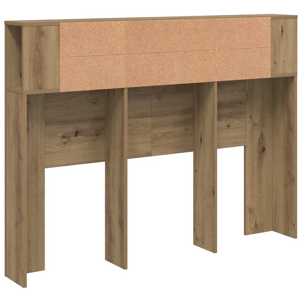 vidaXL Szafka z wezgłowiem Artisan Oak 140x18,5x102,5 cm Drewno konstrukcyjne