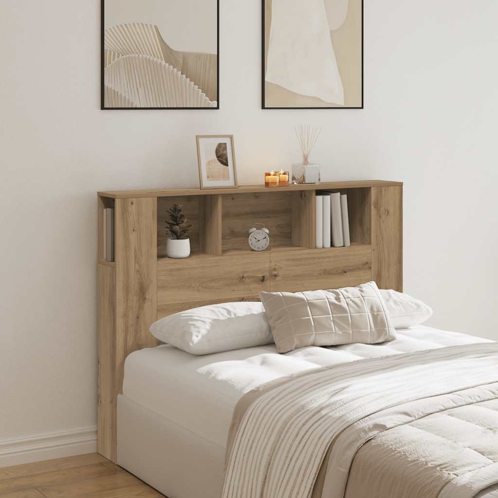 vidaXL Szafka z wezgłowiem Artisan Oak 140x18,5x102,5 cm Drewno konstrukcyjne