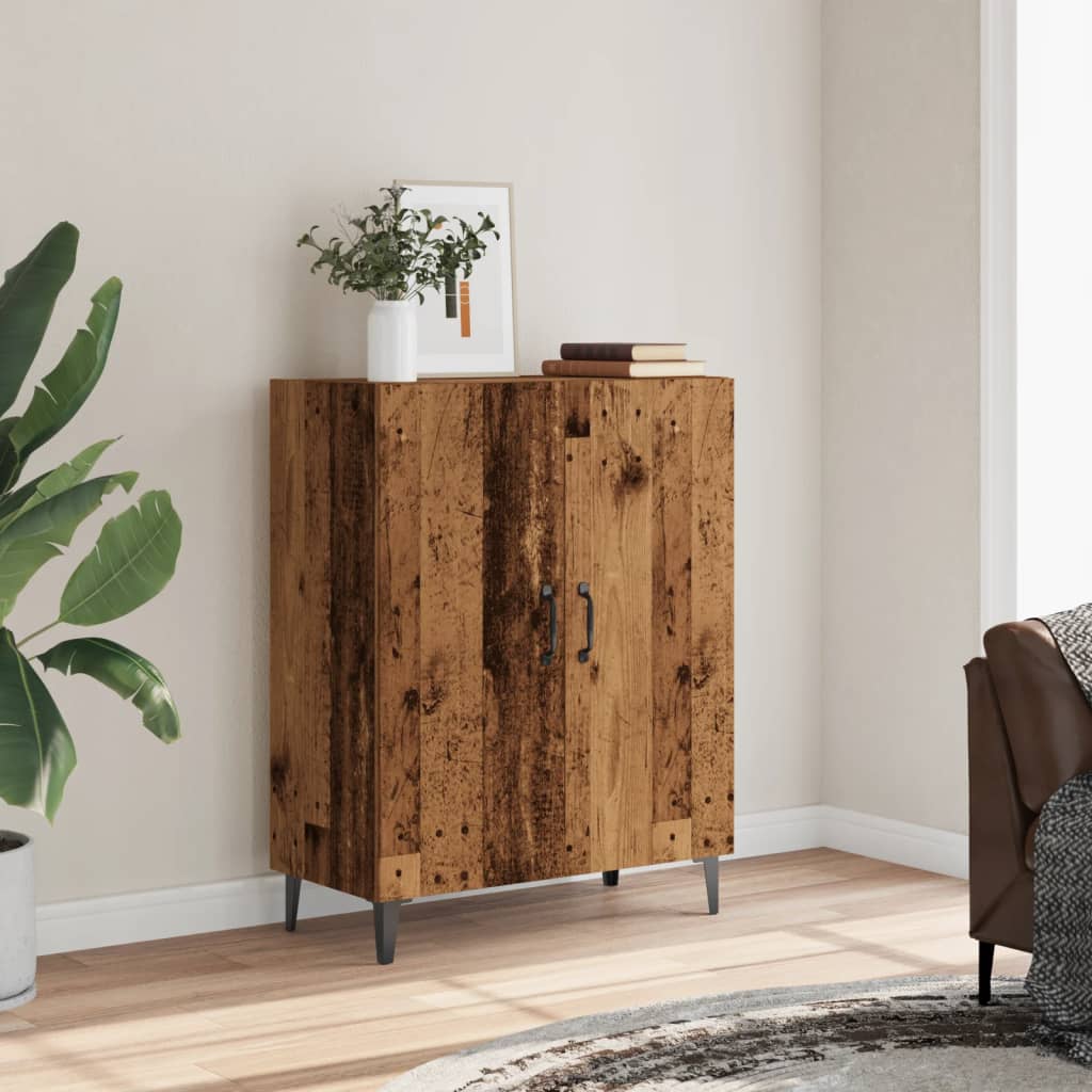 vidaXL Szafka, stare drewno, 70x34x90 cm, materiał drewnopochodny