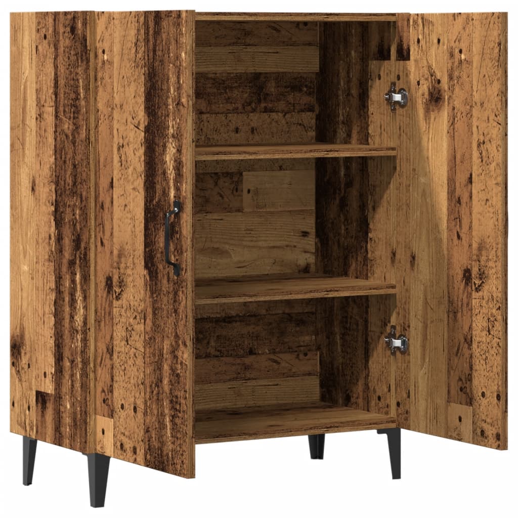 vidaXL Szafka, stare drewno, 70x34x90 cm, materiał drewnopochodny