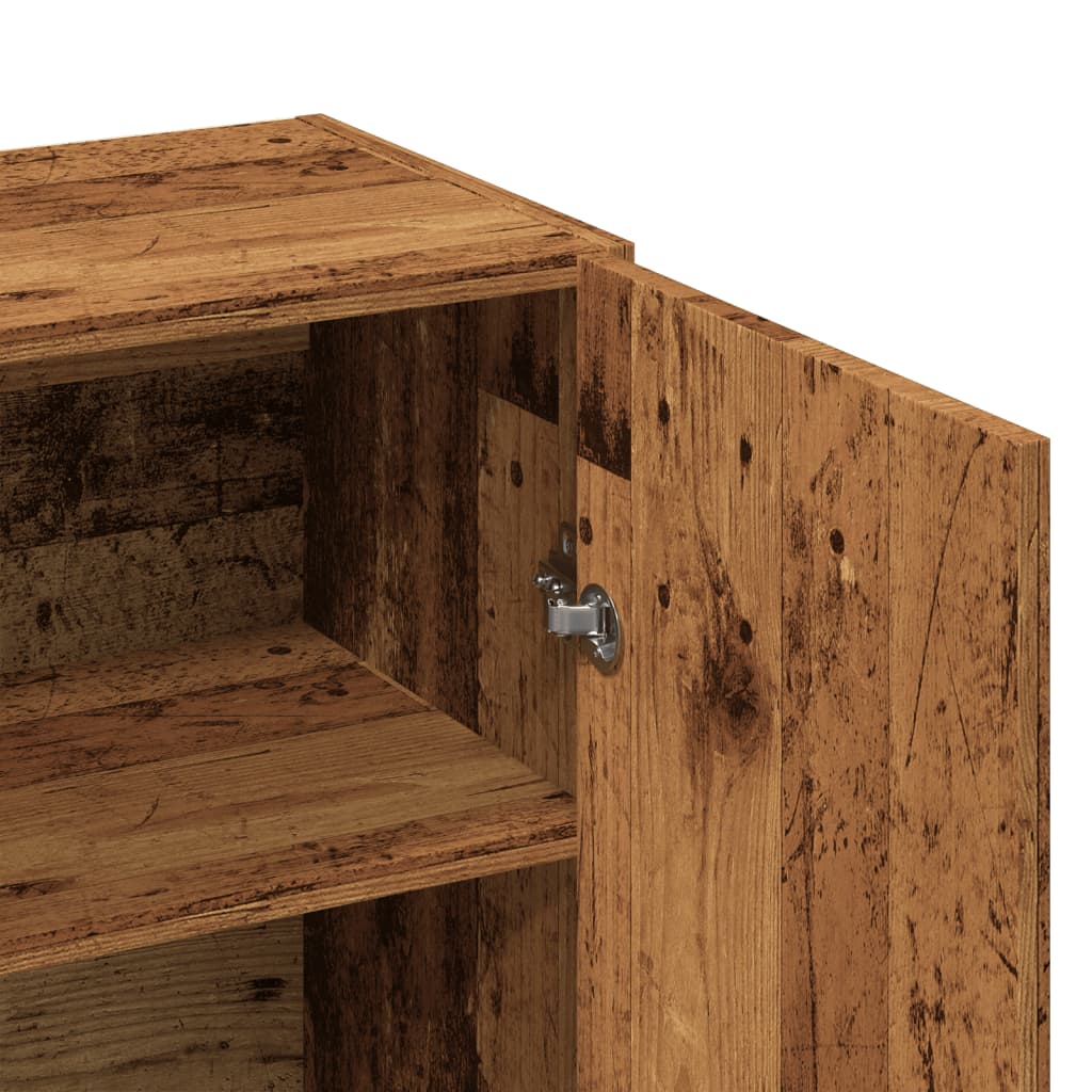 vidaXL Szafka, stare drewno, 70x34x90 cm, materiał drewnopochodny