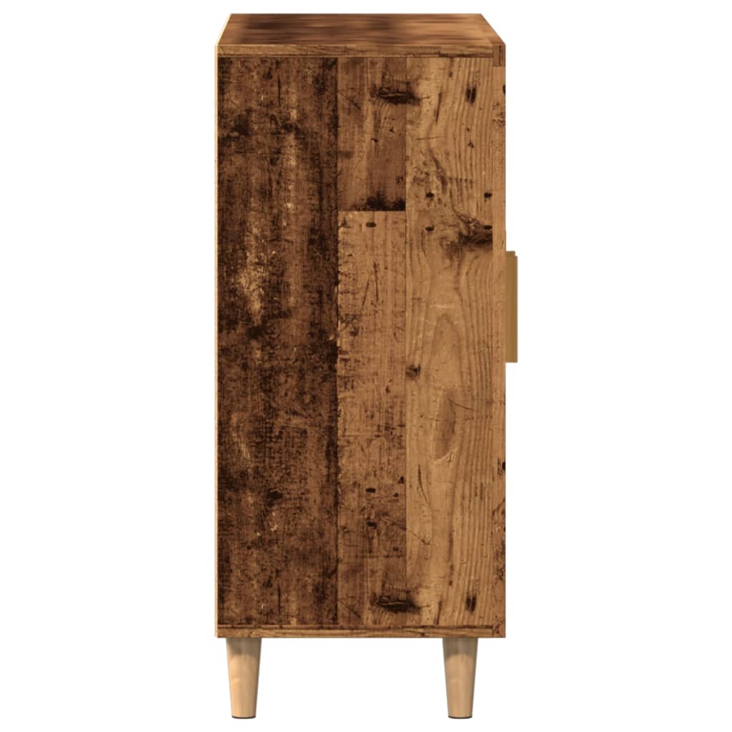 vidaXL Szafka, stare drewno, 90x34x80 cm, materiał drewnopochodny