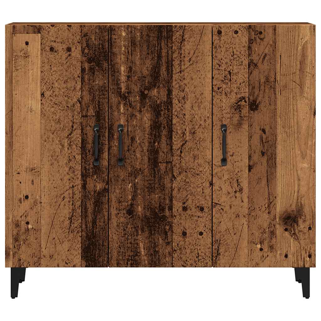 vidaXL Szafka, stare drewno, 90x34x80 cm, materiał drewnopochodny