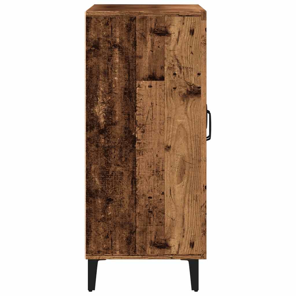 vidaXL Szafka, stare drewno, 90x34x80 cm, materiał drewnopochodny