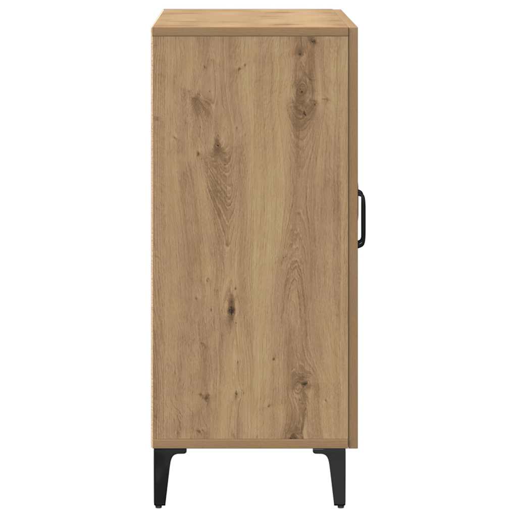 vidaXL Szafka, dąb artisan, 90x34x80 cm, materiał drewnopochodny