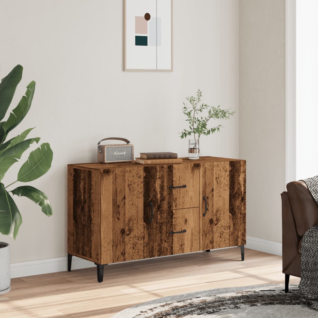 vidaXL Komoda, stare drewno, 100x36x60 cm, materiał drewnopochodny