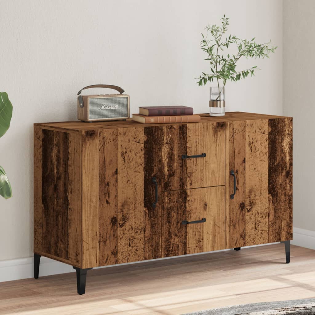 vidaXL Komoda, stare drewno, 100x36x60 cm, materiał drewnopochodny
