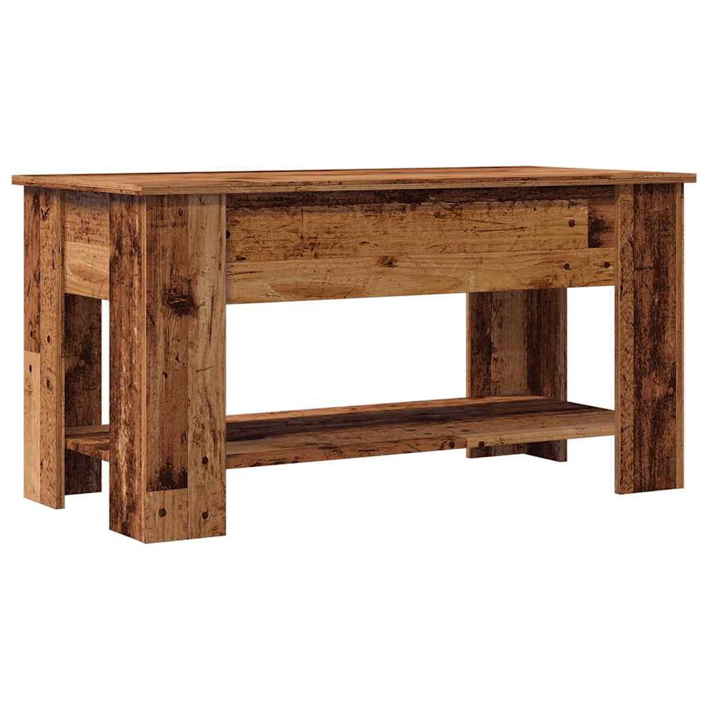 vidaXL Stolik kawowy Stare drewno 101x49x52 cm Drewno klejone