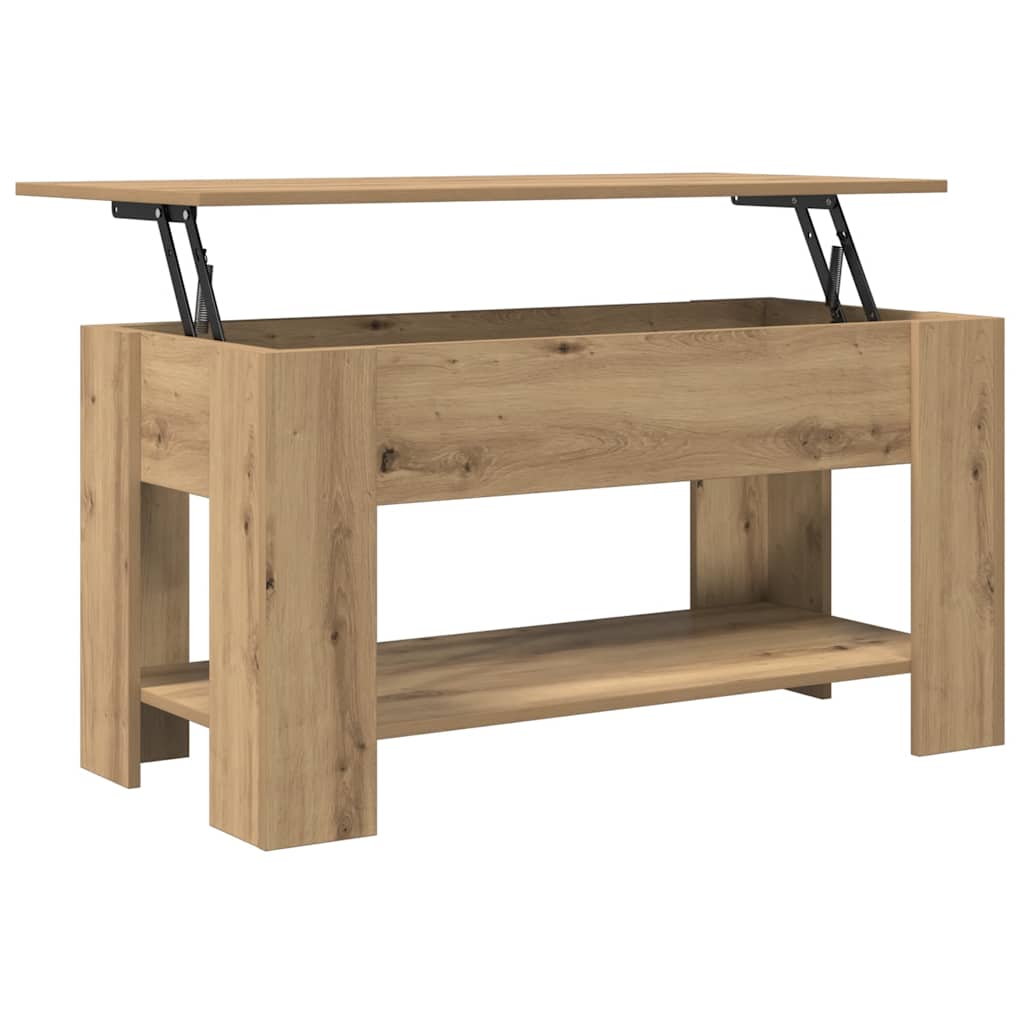vidaXL Stolik kawowy Artisan Oak 101x49x52 cm Drewno klejone
