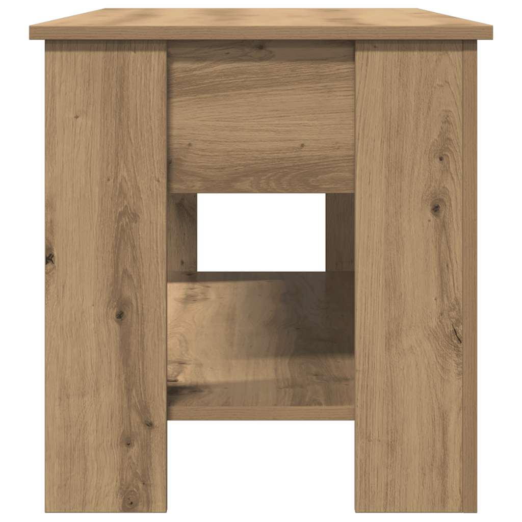 vidaXL Stolik kawowy Artisan Oak 101x49x52 cm Drewno klejone