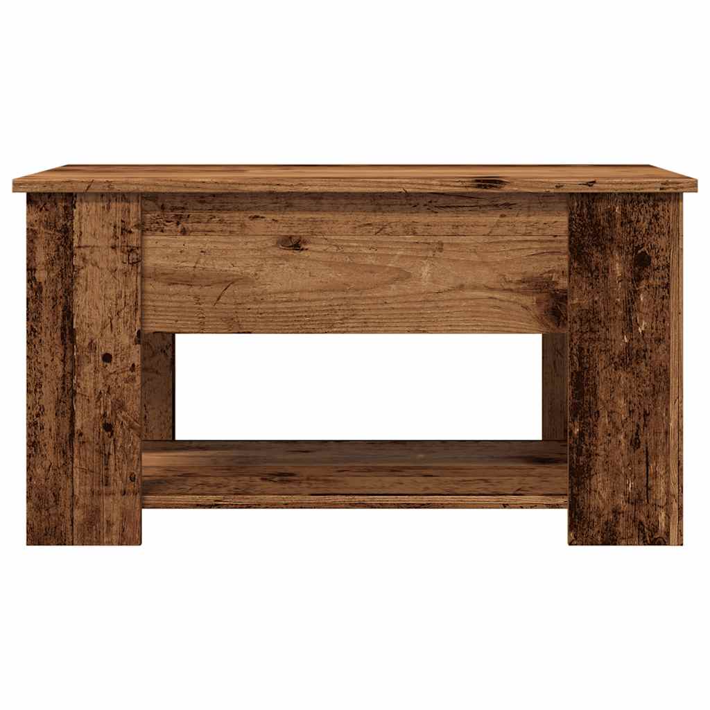 vidaXL Stolik kawowy Stare drewno 79x49x41 cm Drewno klejone