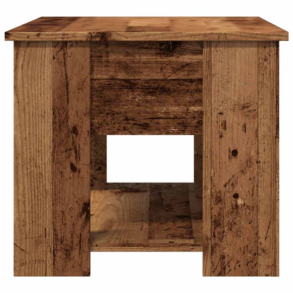 vidaXL Stolik kawowy Stare drewno 79x49x41 cm Drewno klejone
