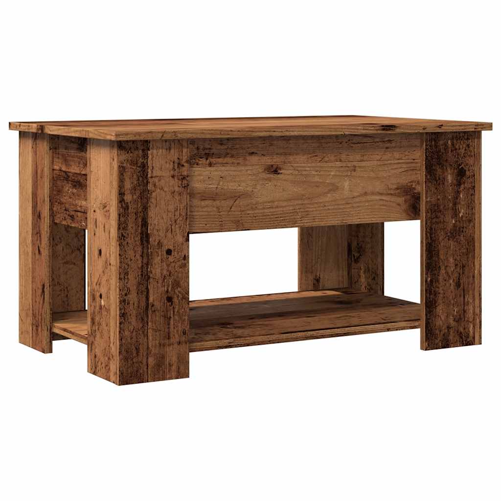 vidaXL Stolik kawowy Stare drewno 79x49x41 cm Drewno klejone