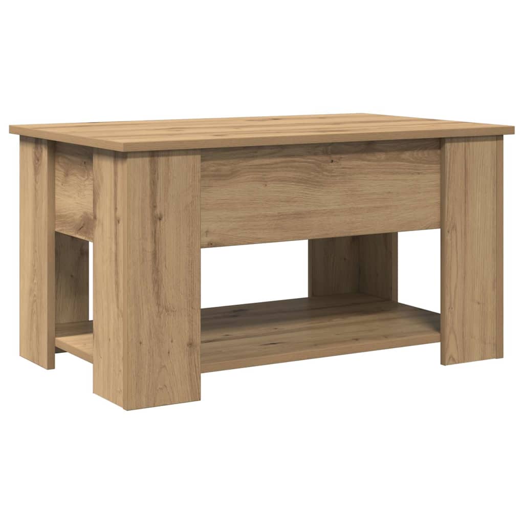 vidaXL Stolik kawowy dąb artisan 79x49x41 cm Drewno klejone