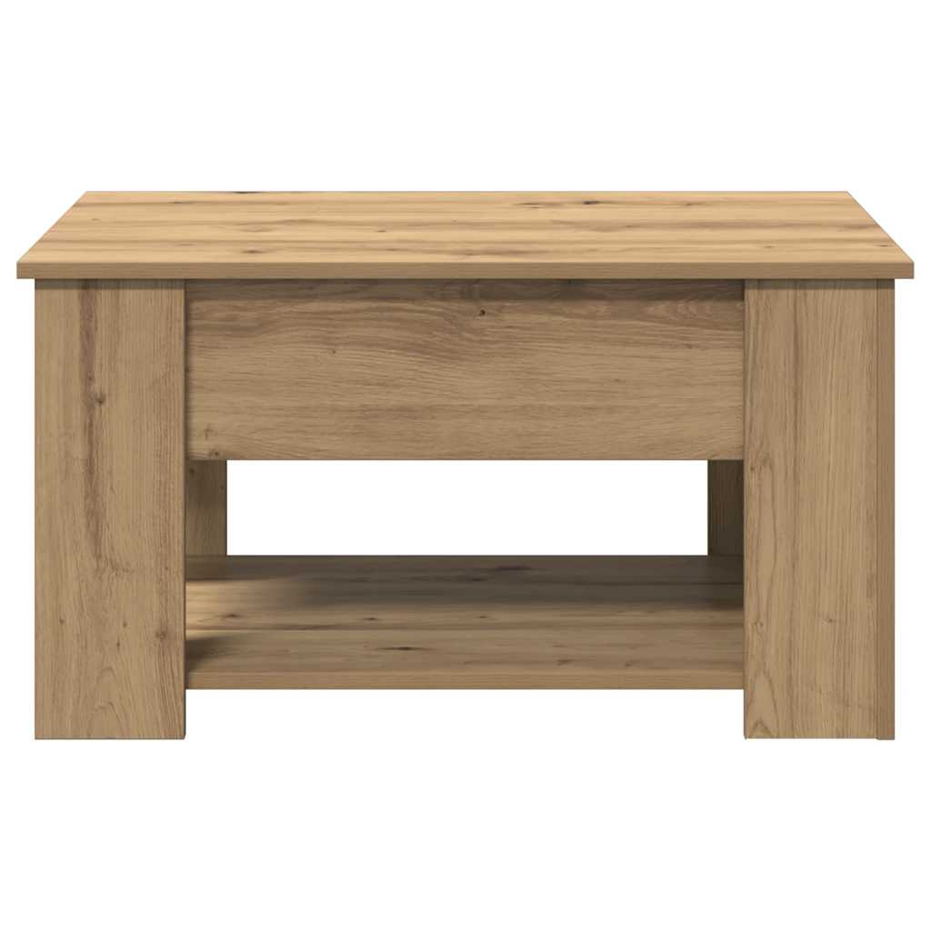 vidaXL Stolik kawowy dąb artisan 79x49x41 cm Drewno klejone