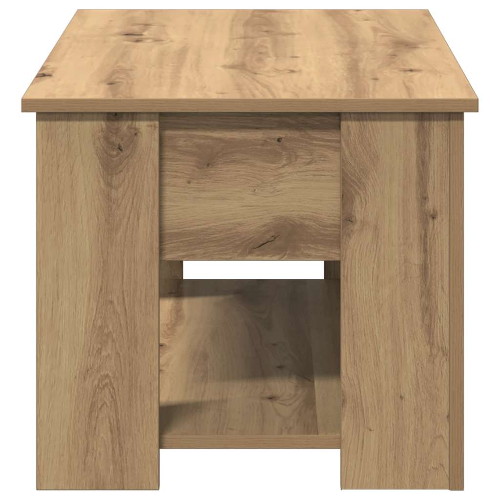 vidaXL Stolik kawowy dąb artisan 79x49x41 cm Drewno klejone