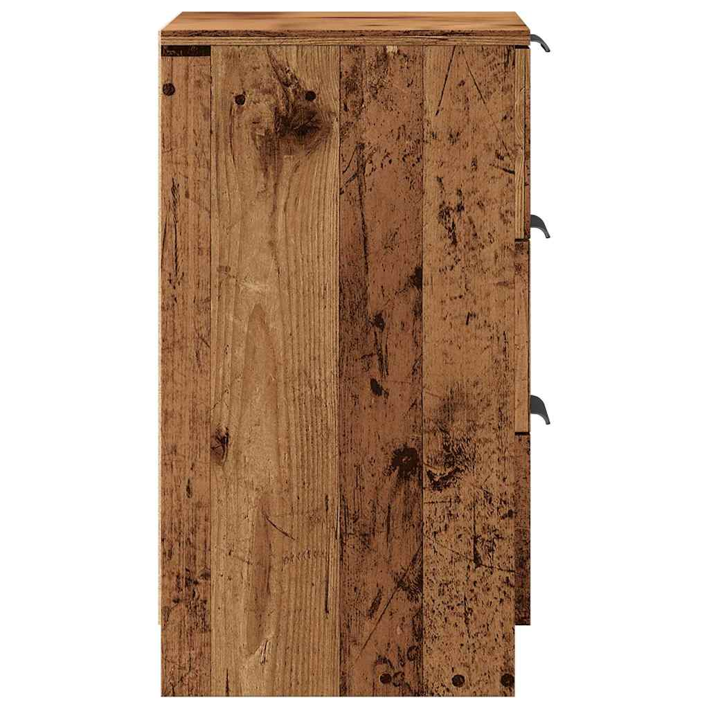 vidaXL Szafka nocna, stare drewno, 40x36x65cm, materiał drewnopochodny