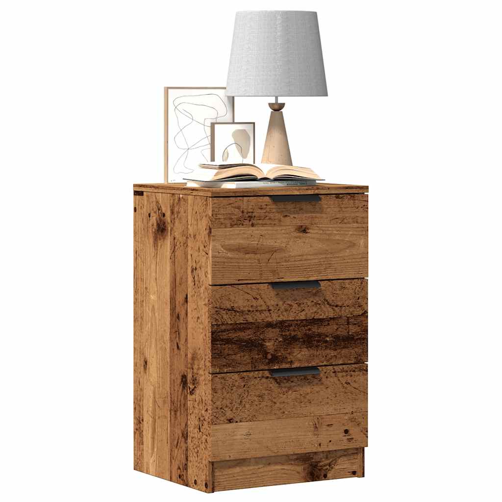 vidaXL Szafki nocne, 2 szt., stare drewno, 40x36x65 cm