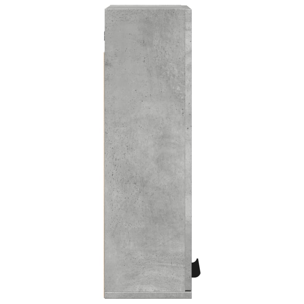 vidaXL Wisząca szafka łazienkowa, betonowa szarość, 32x20x67 cm