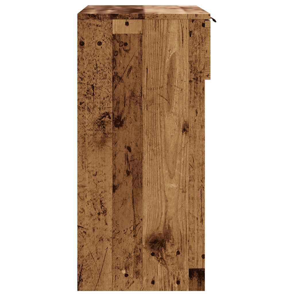 vidaXL Stolik konsolowy, stare drewno, 90x36x75 cm