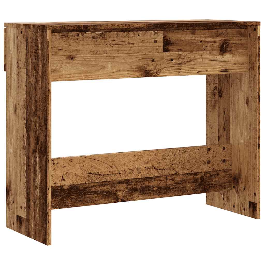 vidaXL Stolik konsolowy, stare drewno, 90x36x75 cm