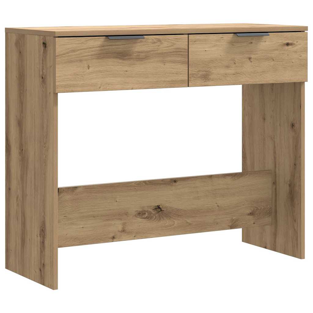 vidaXL Stolik konsolowy, dab artisan, 90x36x75 cm