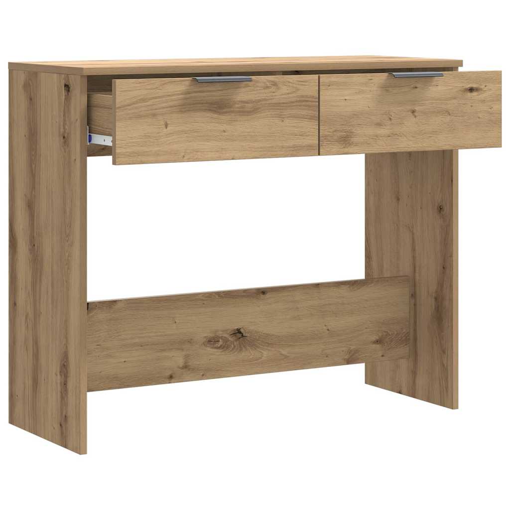 vidaXL Stolik konsolowy, dab artisan, 90x36x75 cm