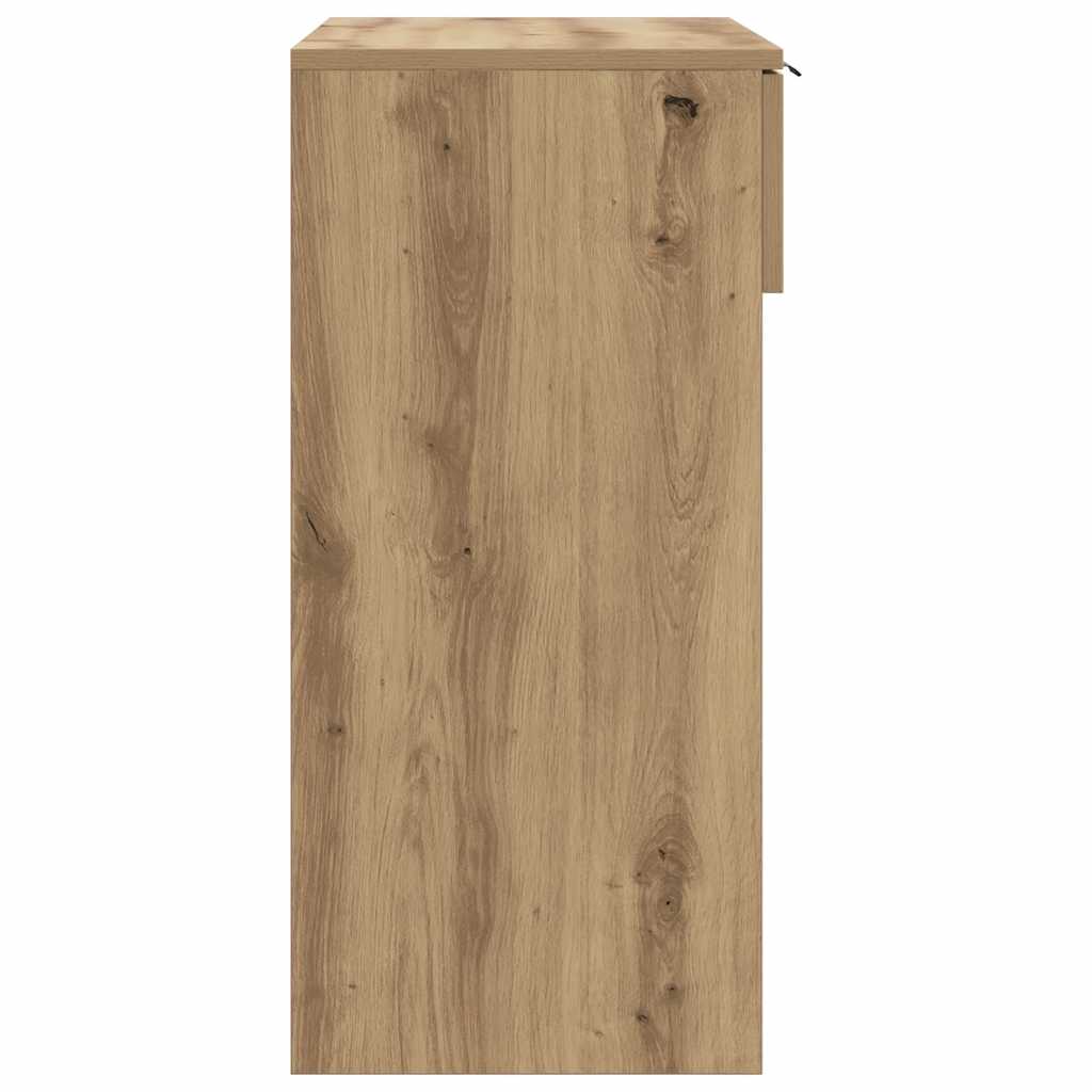 vidaXL Stolik konsolowy, dab artisan, 90x36x75 cm