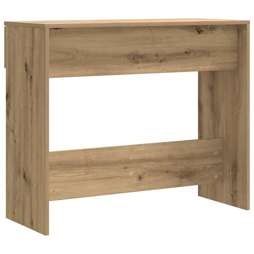 vidaXL Stolik konsolowy, dab artisan, 90x36x75 cm