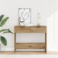 vidaXL Stolik konsolowy, dab artisan, 90x36x75 cm