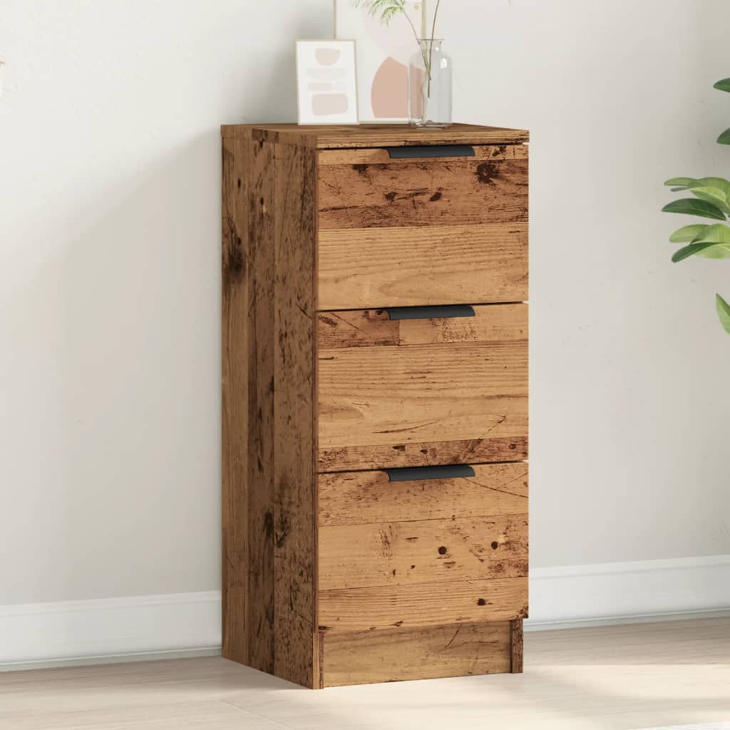 vidaXL Szafka, stare drewno, 30x30x70 cm, materiał drewnopochodny
