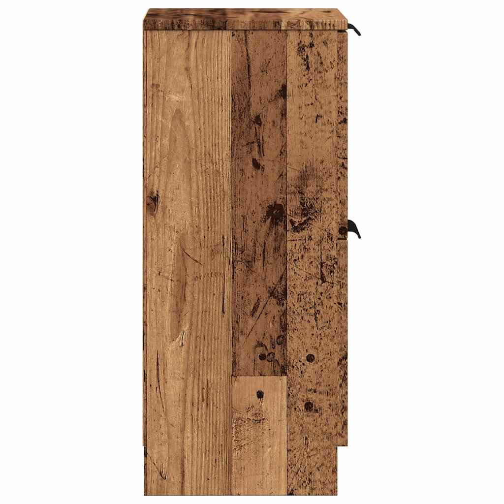 vidaXL Szafka, stare drewno, 30x30x70 cm, materiał drewnopochodny