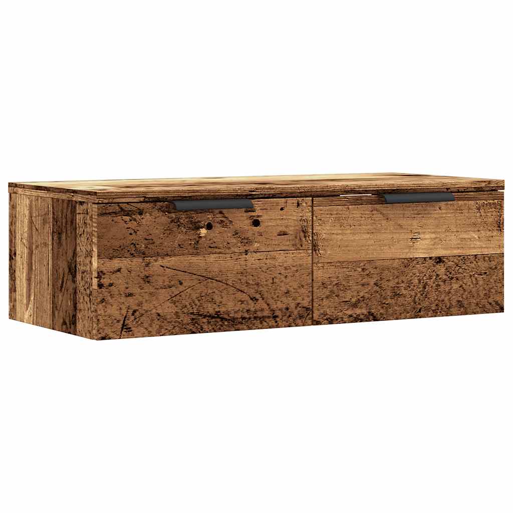 vidaXL Szafka wisząca, stare drewno, 68x30x20 cm
