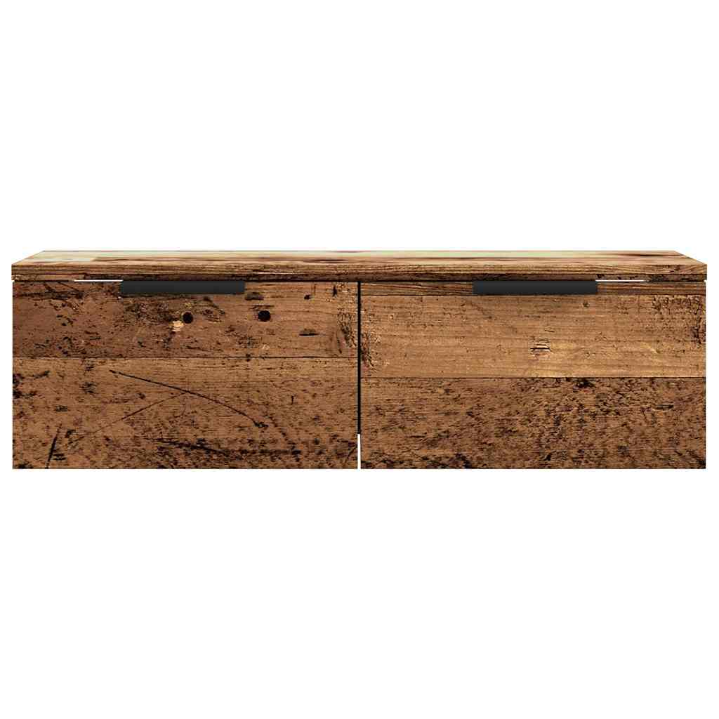 vidaXL Szafka wisząca, stare drewno, 68x30x20 cm