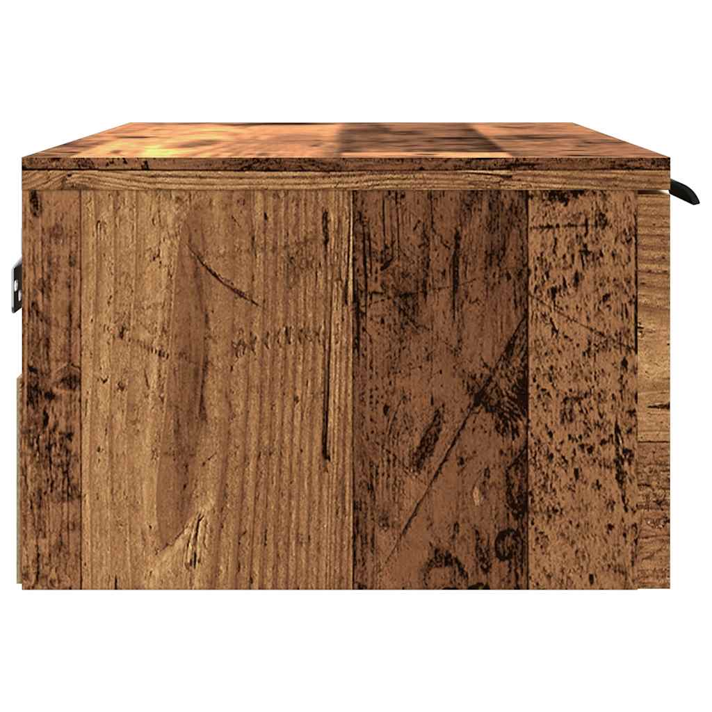 vidaXL Szafka wisząca, stare drewno, 68x30x20 cm