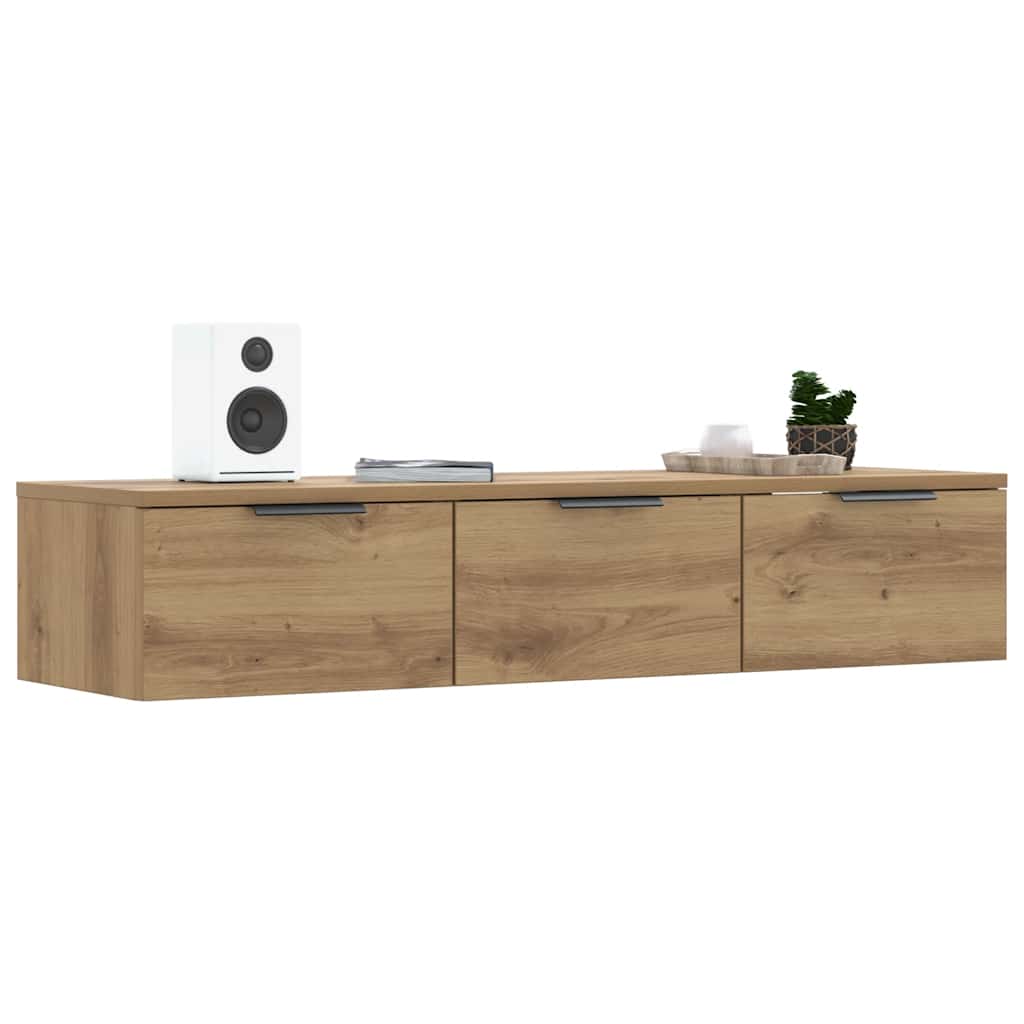 vidaXL Szafka ścienna Artisan Oak 102x30x20 cm Drewno klejone