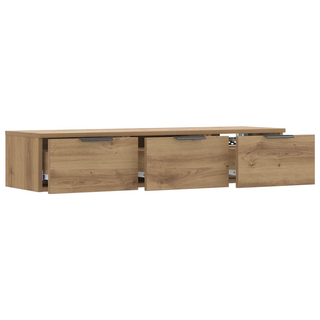 vidaXL Szafka ścienna Artisan Oak 102x30x20 cm Drewno klejone