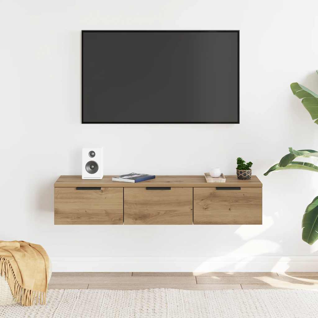vidaXL Szafka ścienna Artisan Oak 102x30x20 cm Drewno klejone