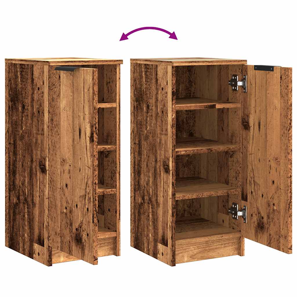 vidaXL Szafka na buty, stare drewno, 29,5x35x70 cm