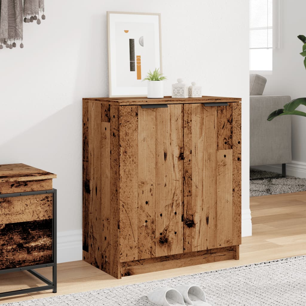 vidaXL Szafka na buty, stare drewno, 59x35x70 cm
