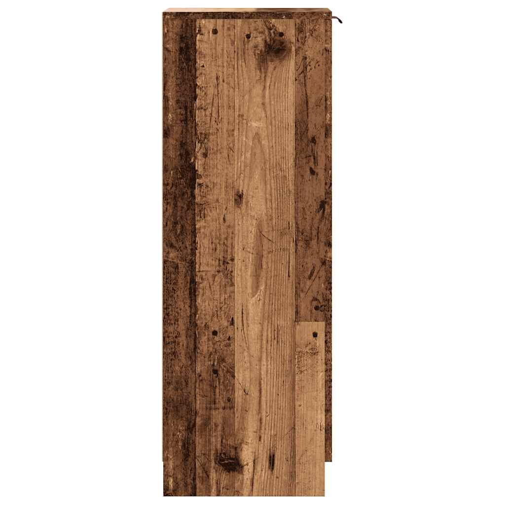 vidaXL Szafka na buty, stare drewno, 29,5x35x100,5 cm