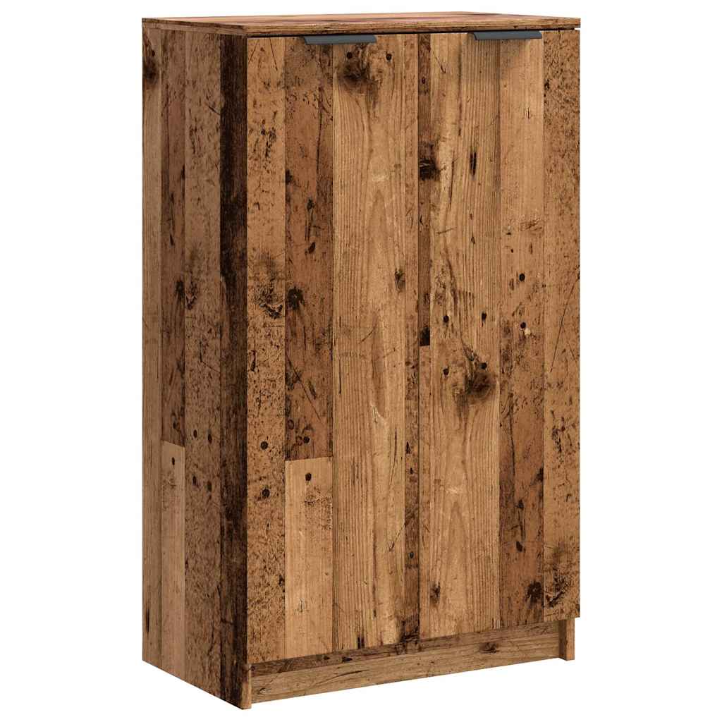vidaXL Szafka na buty, stare drewno, 59x35x100,5 cm