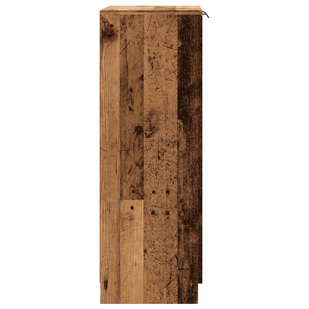 vidaXL Szafka na buty, stare drewno, 59x35x100,5 cm