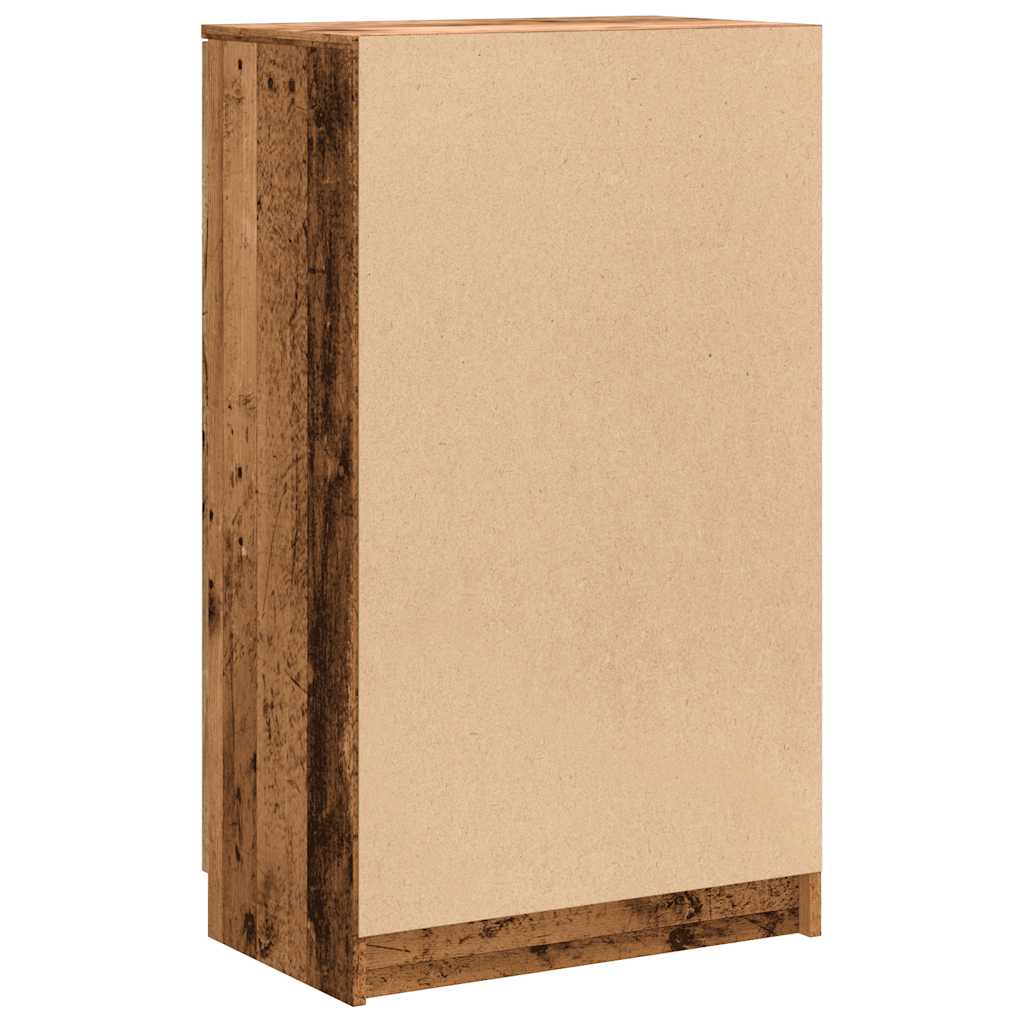 vidaXL Szafka na buty, stare drewno, 59x35x100,5 cm