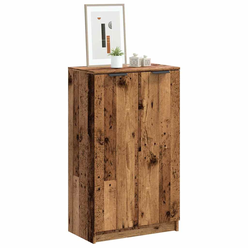 vidaXL Szafka na buty, stare drewno, 59x35x100,5 cm