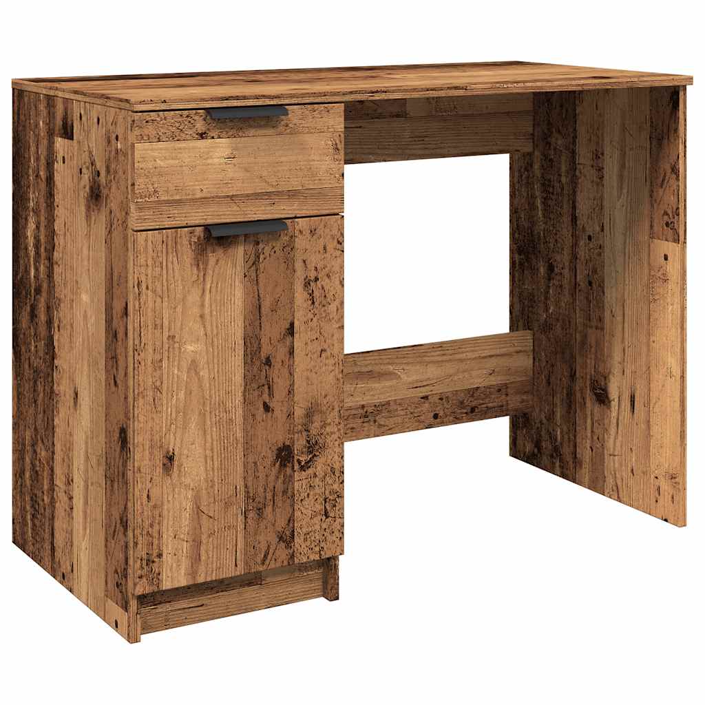 vidaXL Biurko, stare drewno, 100x50x75 cm, materiał drewnopochodny