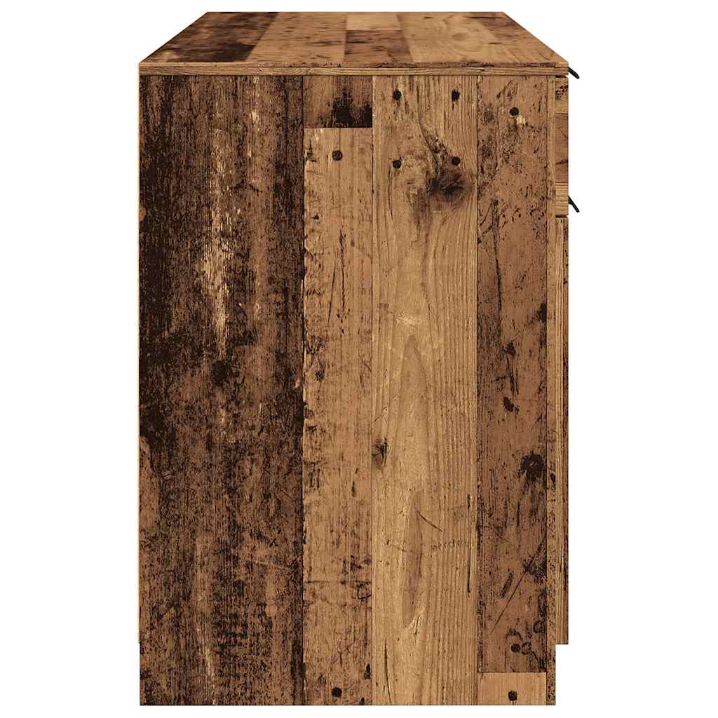 vidaXL Biurko, stare drewno, 100x50x75 cm, materiał drewnopochodny